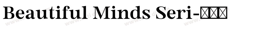 Beautiful Minds Seri字体转换